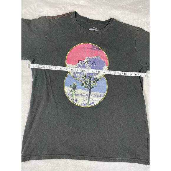 RVCA Joshua Tree Graphic Tee Standard Wash L Black - Picture 3 of 6